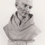 Buste de saint Bernard posé sur le socle Gruet XVIIe (Cliché Laignelet)