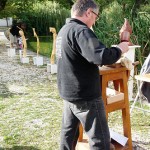 François Canet à la mare, 2011.