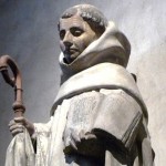 La statue de saint Bernard présentée à la bougie (2006)